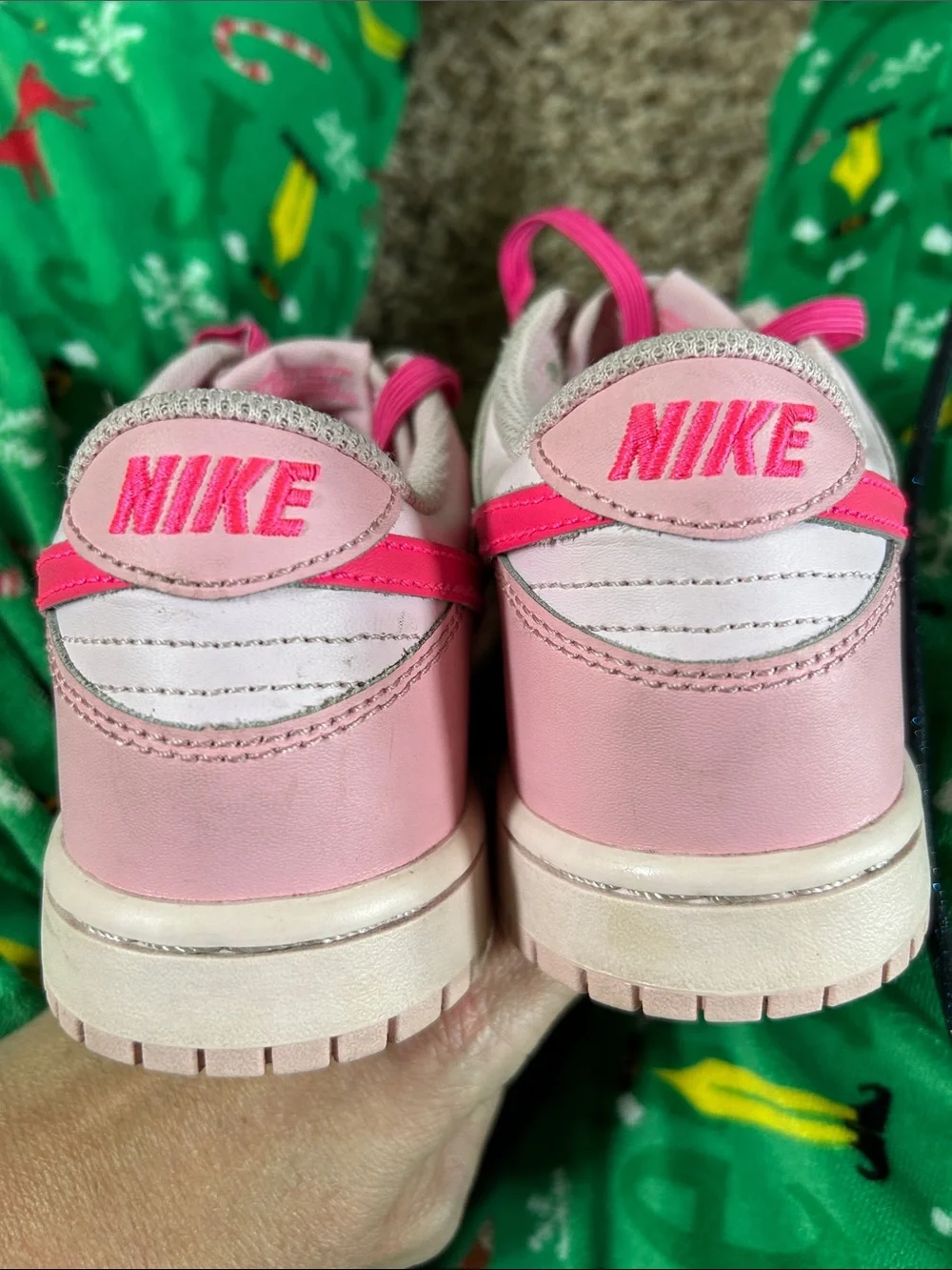 Nike Dunks Triple Pink Low-Top Sneakers with Hot Pink Swoosh
